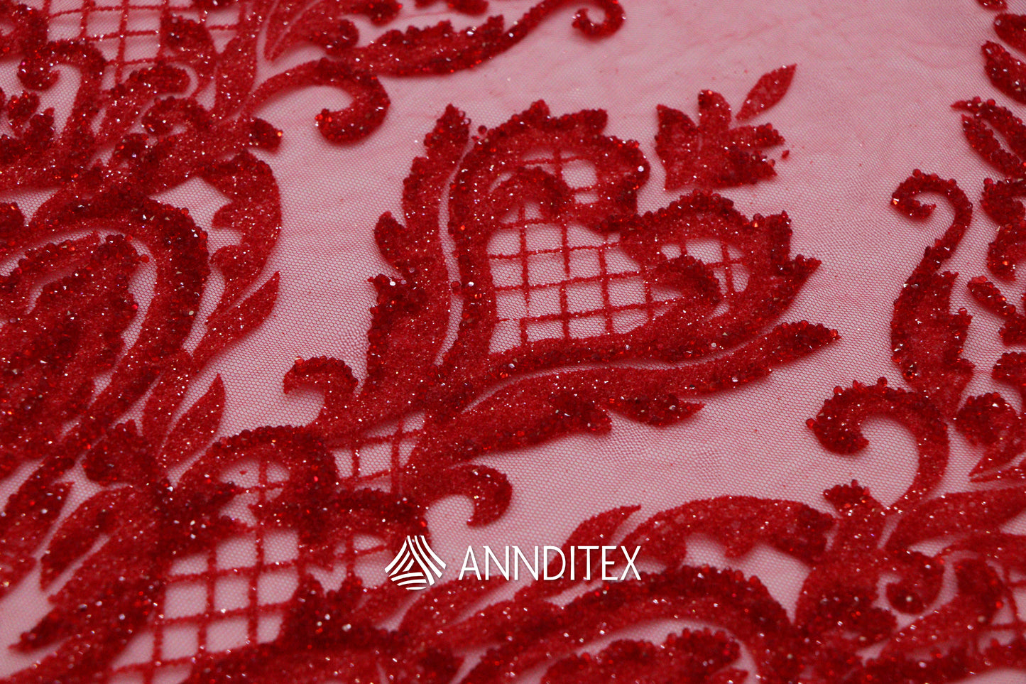Tul Grecia Rojo- Exclusivo de Annditex
