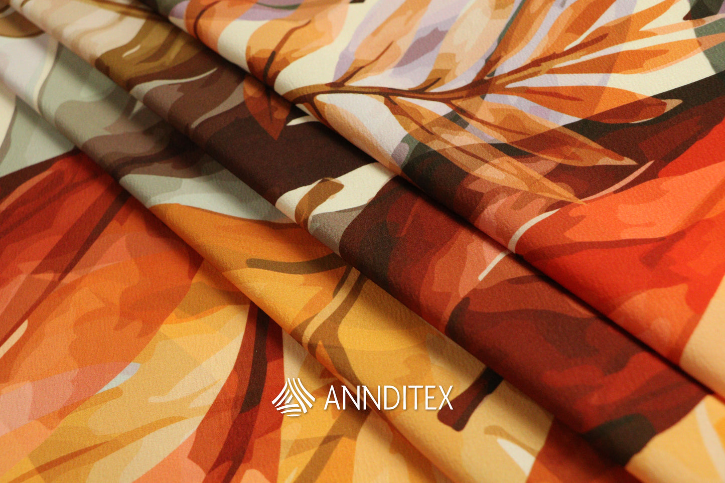 Licra Crush Moda Estampada Hojas Otoño | ANNDITEX