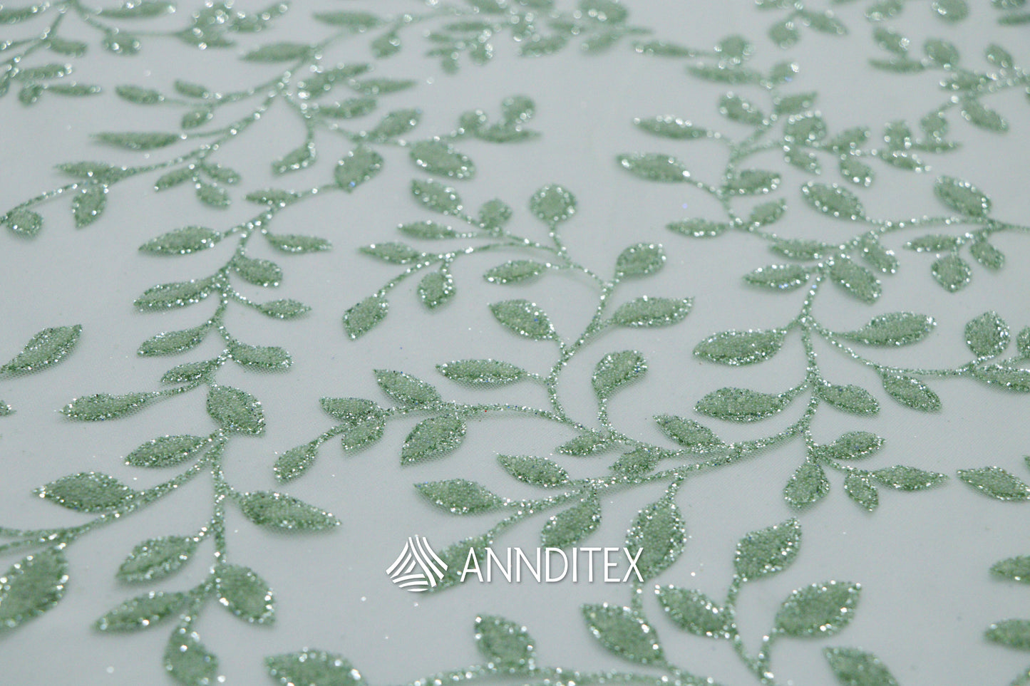Tul Grecia Verde Cemento- Exclusivo de Annditex