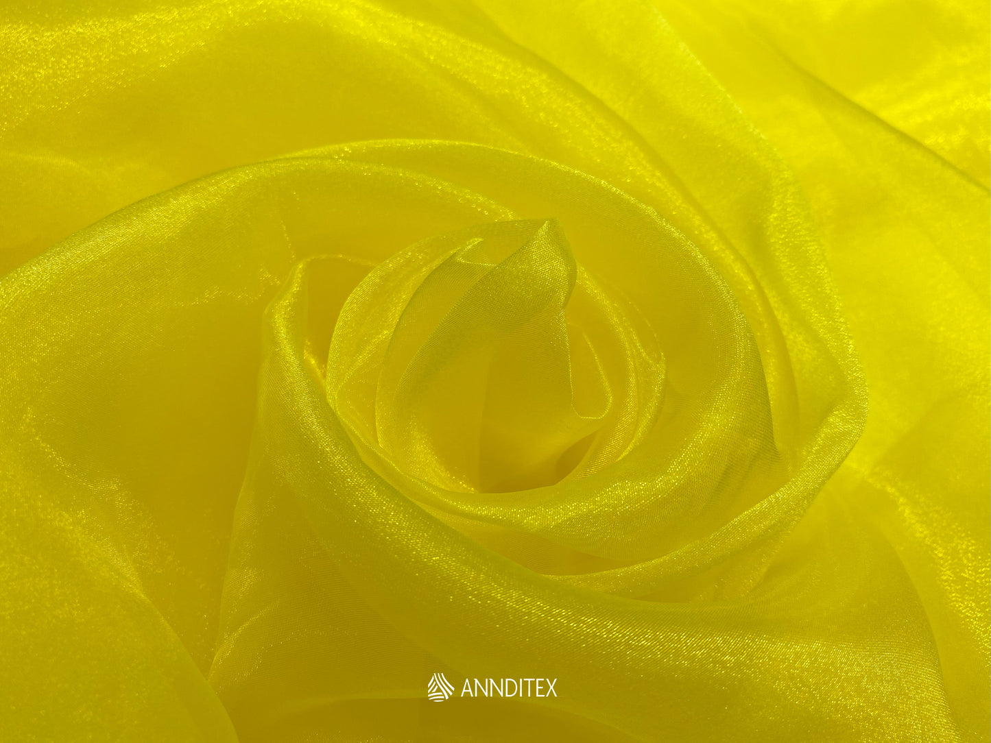 Organza Espejo Amarillo Canario