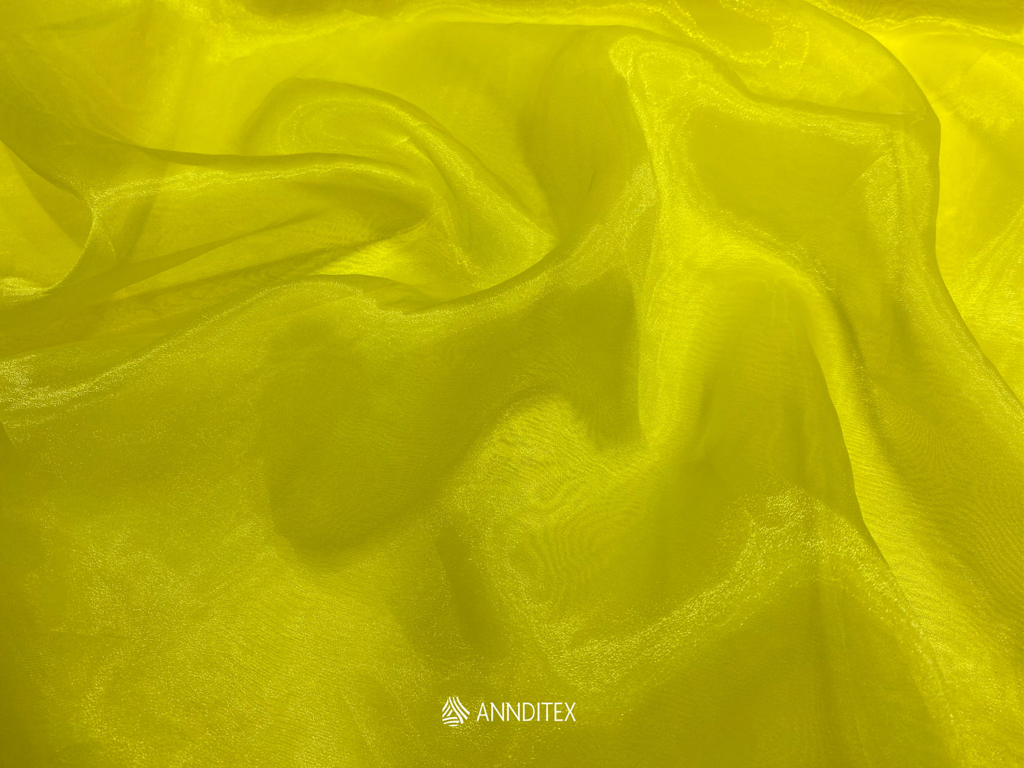 Organza Espejo Amarillo Canario