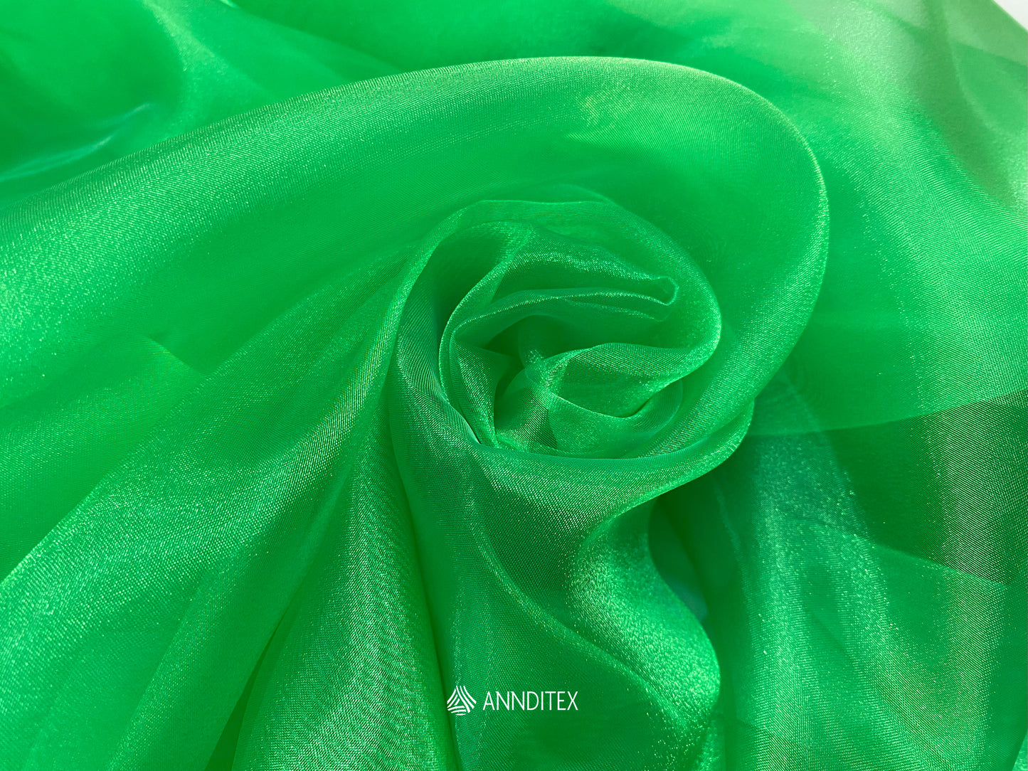 Organza Espejo Verde Bandera