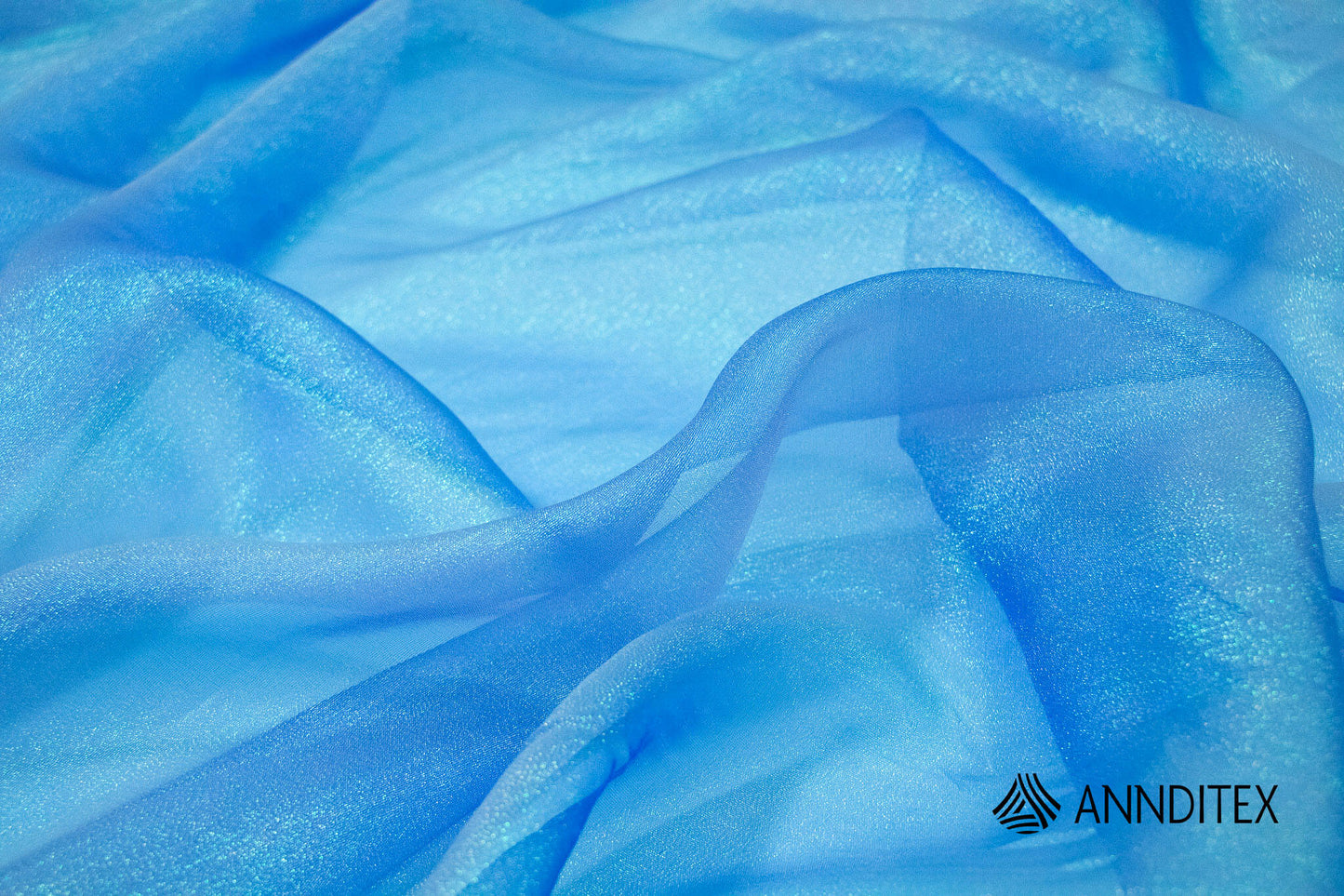 Organza Tornasol Azul Rey